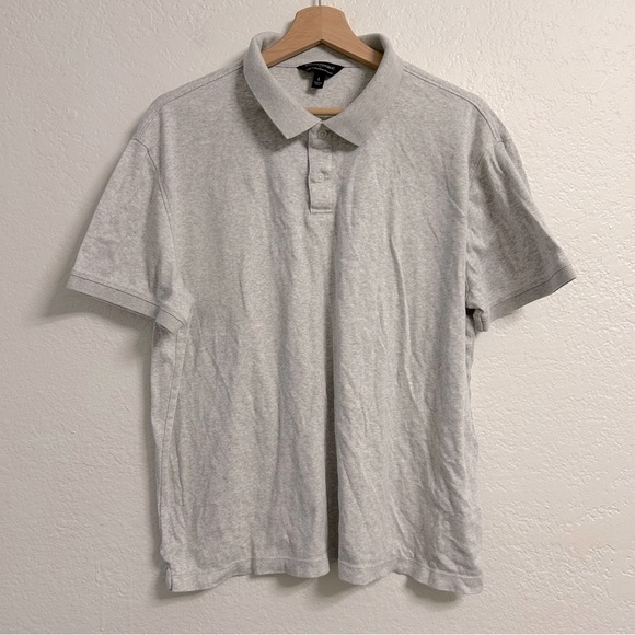 Banana Republic Other - Banana Republic Gray 100% Cotton Luxe Touch Polo, Size‎ L